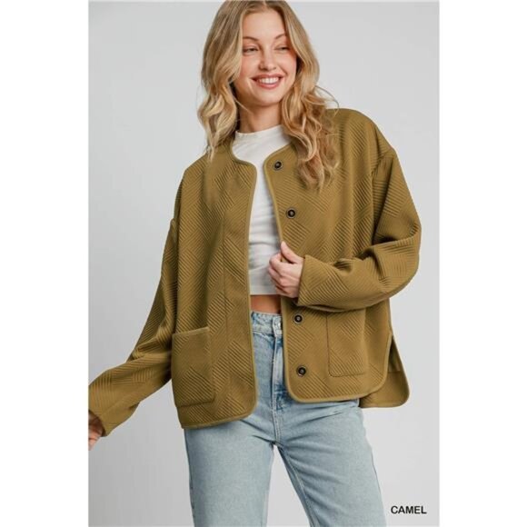 ✨NWT Umgee Textured Jacquard Jacket - Picture 1 of 5